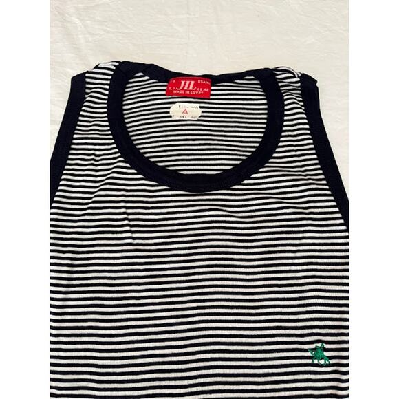 NWT JIL Egypt Navy Blue Stripe Tank Size XL - Picture 3 of 6
